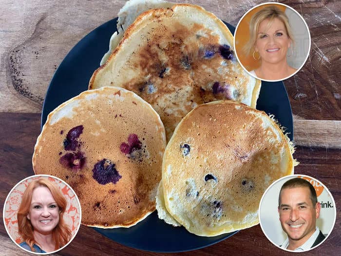 I tried blueberry-pancake recipes from Trisha Yearwood, Ree Drummond, and Bobby Deen, and the best used whipped egg whites