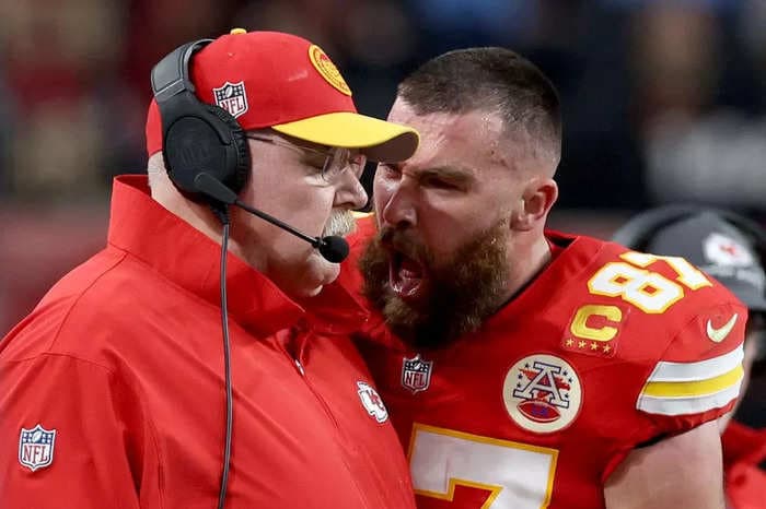 Travis Kelce regrets screaming at Andy Reid during the Super Bowl: 'I can't get that fired up'