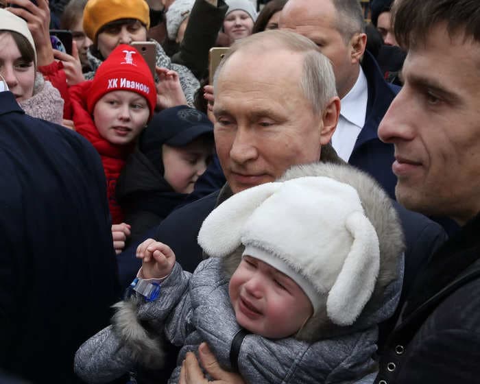 Putin is once again telling Russians to have more babies, and this time he's saying ethnic survival is at stake