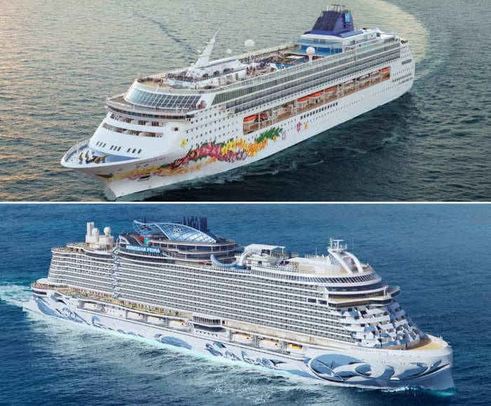 We took trips on a year-old Norwegian Cruise Line ship and a 25-year-old one. The differences show the evolution of the industry. 