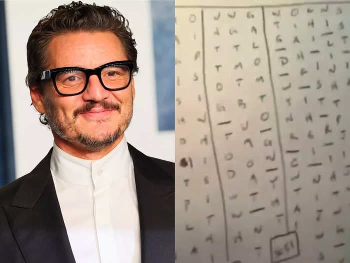 Pedro Pascal shares the 'psychotic' way he memorizes his lines, and people are comparing it to Zodiac Killer's ciphers 
