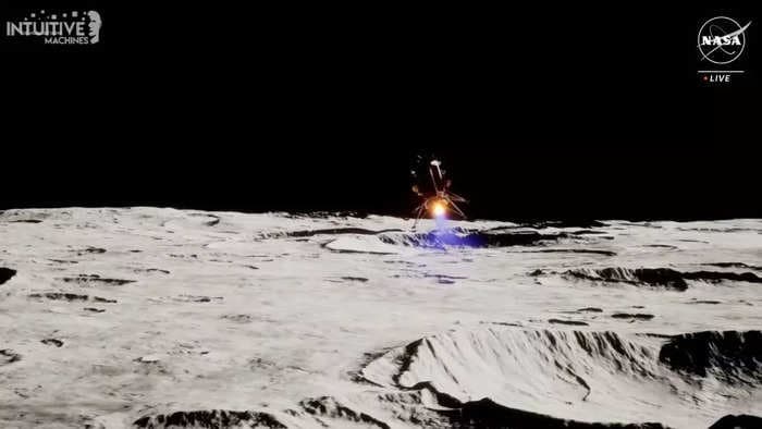 NASA is back on the moon &mdash; with the first commercial lunar landing ever