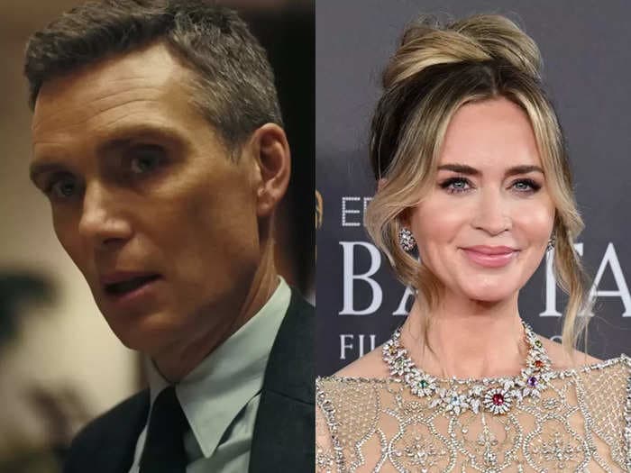 Cillian Murphy had to have his head 'glued shut' at 3 a.m. on the 'Oppenheimer' set because of a pillow Emily Blunt gave him