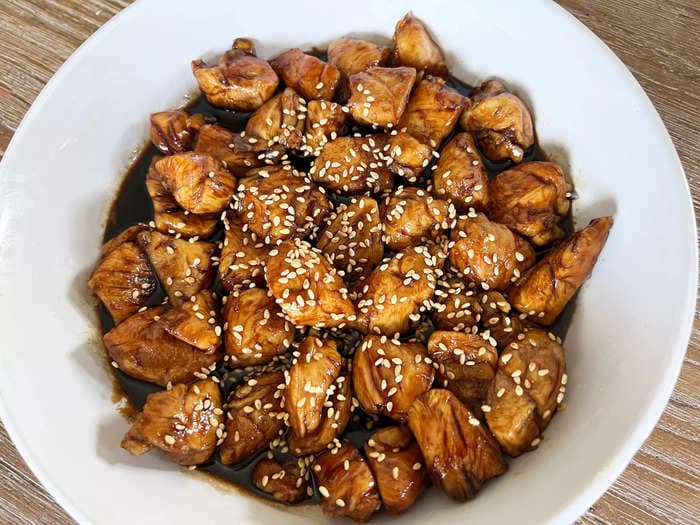 I tried a 3-ingredient recipe for teriyaki chicken, and the sauce was super easy to make and delicious