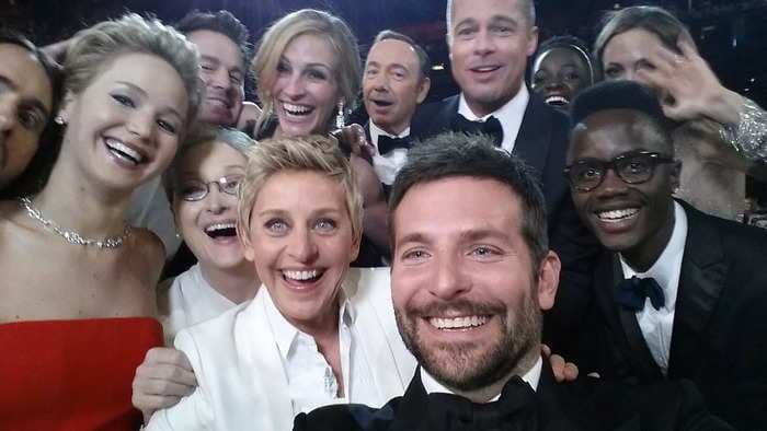 Ellen DeGeneres' internet-breaking Oscars selfie was taken 10 years ago, and wow, has it aged badly 