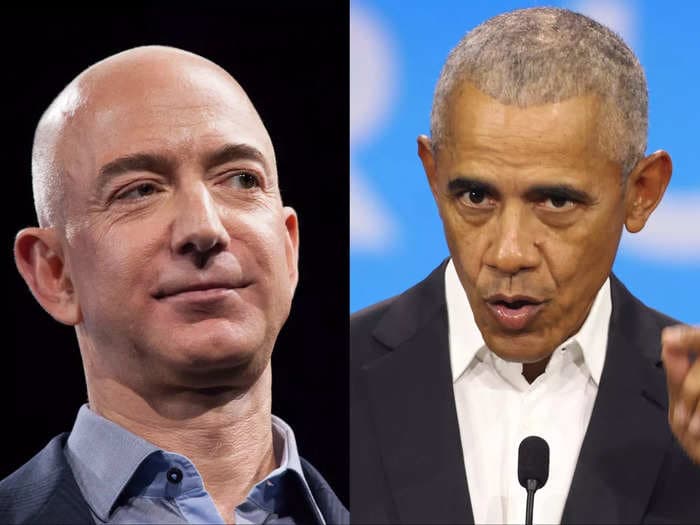 Barack Obama says Jeff Bezos should worry about Earth before space. But Bezos says going to space is how you save Earth.      