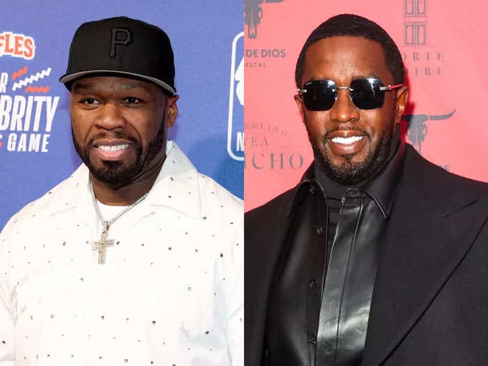 50 Cent taunts Sean 'Diddy' Combs after feds raid his mansions. Here's their 18-year beef explained.