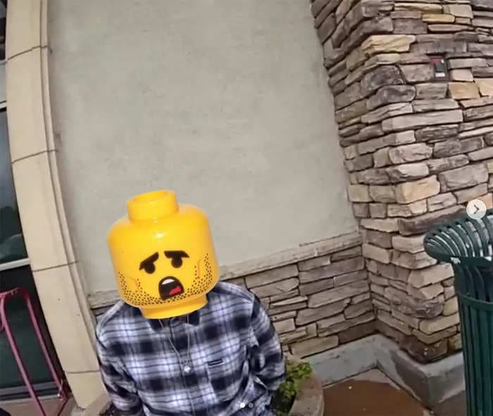 A California police force is in trouble with Lego after using its signature yellow heads to hide the faces of suspected criminals