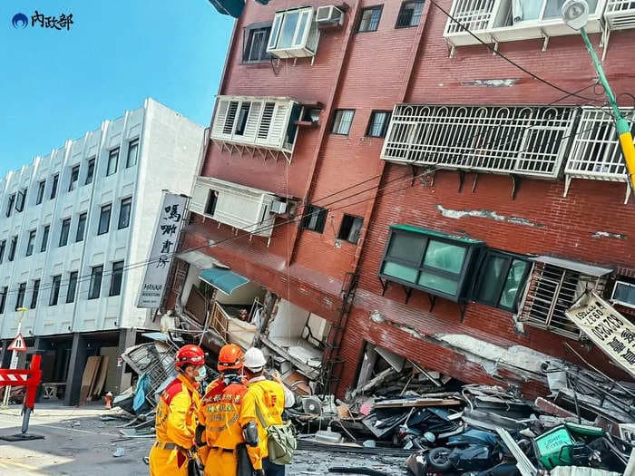 Dozens are trapped in highway tunnels and rock quarries after the devastating Taiwan earthquake: reports