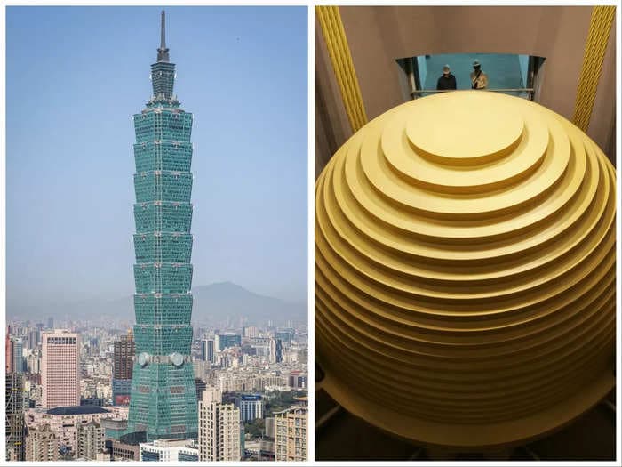 This 660-ton pendulum protects Taiwan's tallest skyscraper from earthquakes 