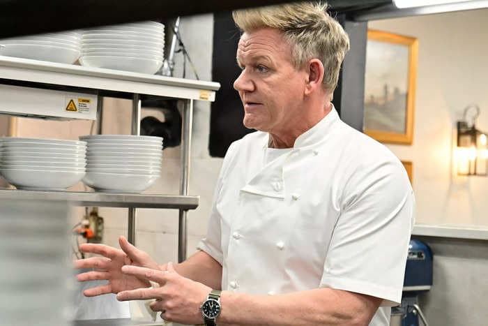 A person was taken to hospital after a gallon of ammonia was spilled in a Gordon Ramsay restaurant