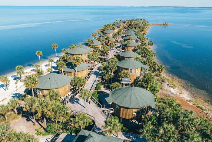 A $50 million private island that's a 10-minute boat ride off the coast of Florida just hit the market. Take a look.