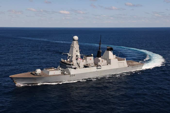 See the UK destroyer crew that scored the Royal Navy's first missile kill since the Gulf War