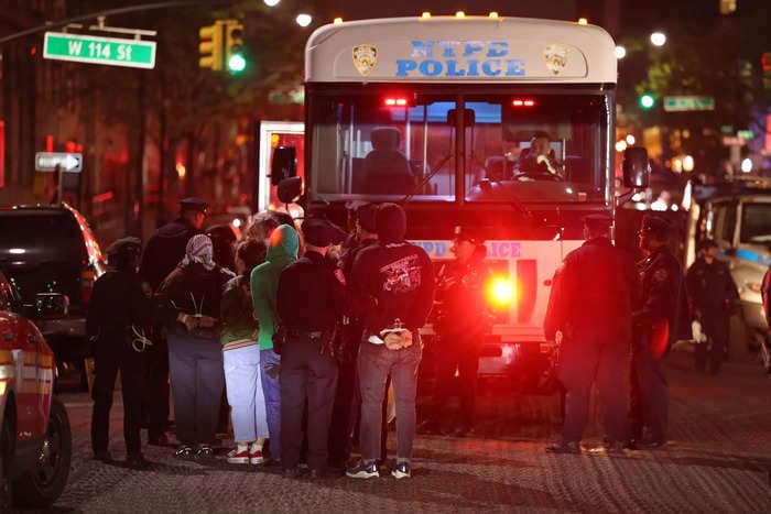 Massive NYPD presence clears pro-Palestine student protesters at Columbia