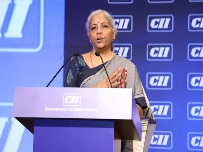 Finance minister asks for greater push and investment in the manufacturing sector at the CII Annual Summit