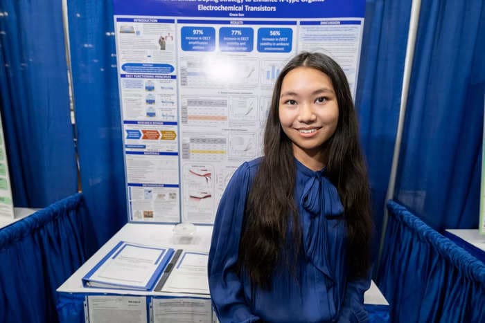 A 16-year-old took home $75,000 for her award-winning discovery that could help revolutionize biomedical implants