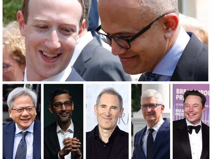 The Magnificent 7 companies are worth a combined $14 trillion &mdash; here's how much their CEOs make 