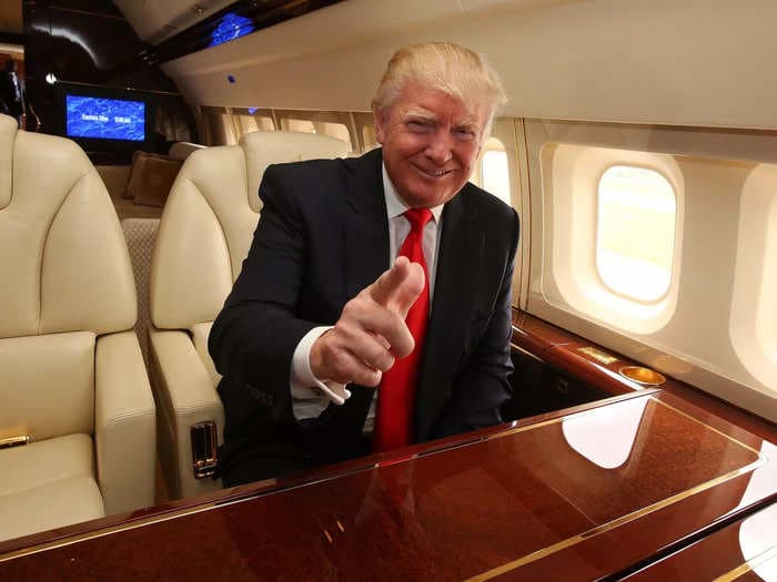 Donald Trump owns a multi-million-dollar fleet of VIP aircraft, including his prized Boeing 757 airliner. Take a look at his private collection.
