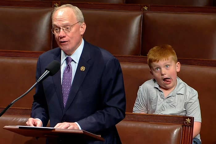 This congressman's kid embodies how everyone probably feels about politics right now