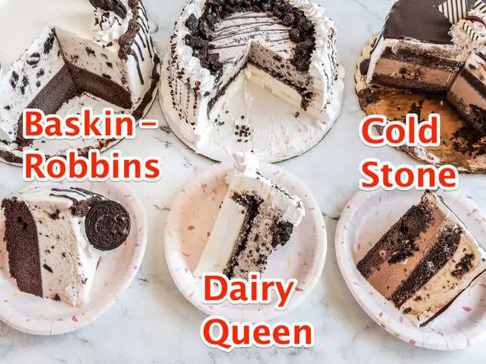 I tried ice-cream cakes from 3 popular chains, and the best was also cheaper than the rest