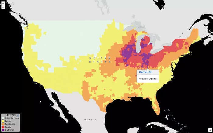 Is it too hot to be outside? Plug in your ZIP code to check your city's 'heat risk'