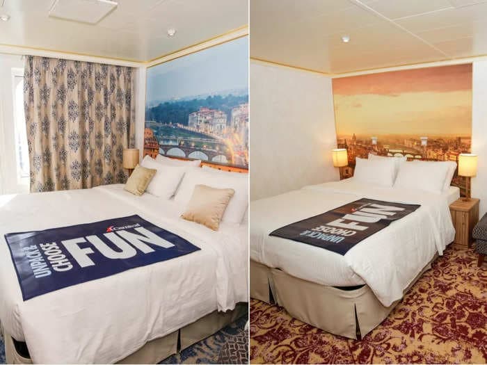 How the cheapest interior and balcony cabins on Carnival's new cruise ship compare &mdash; and why the pricier one is worth it