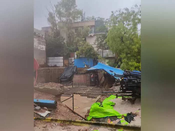 Delhi rain chaos continues: Labourers feared trapped as wall collapses in Vasant Vihar amid heavy rain