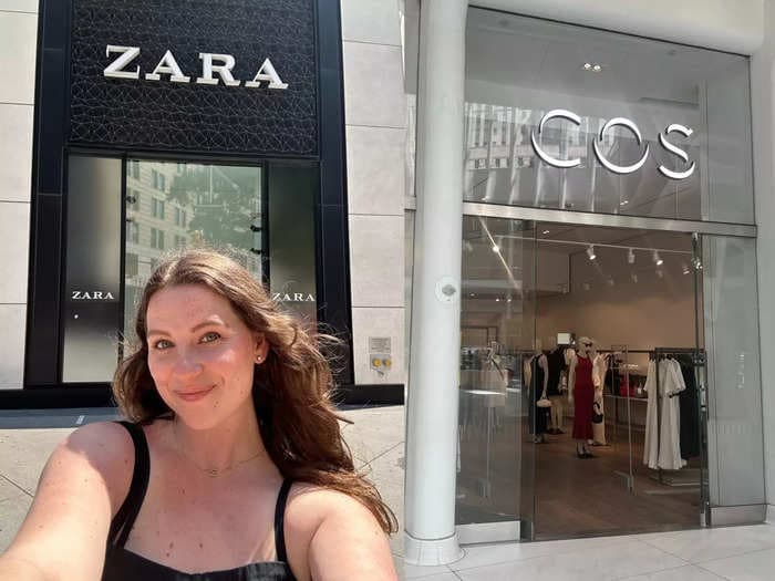 I shopped for work outfits at COS and Zara and preferred the more expensive store