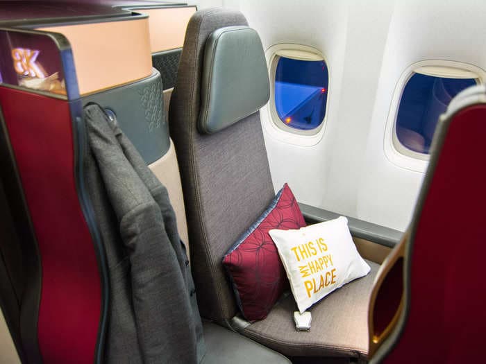 Travelers say Qatar Airways has the best business class, thanks to its QSuite with sliding doors and double beds: See inside