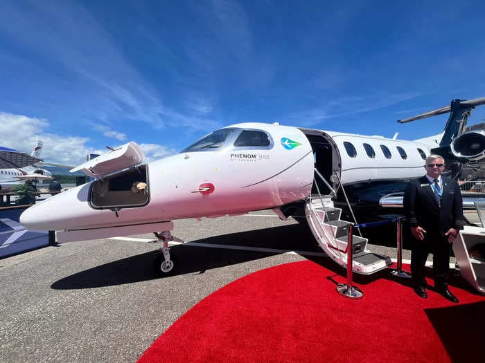 I went on board the Embraer Phenom 300E and saw why this private jet is the most flown aircraft in the US