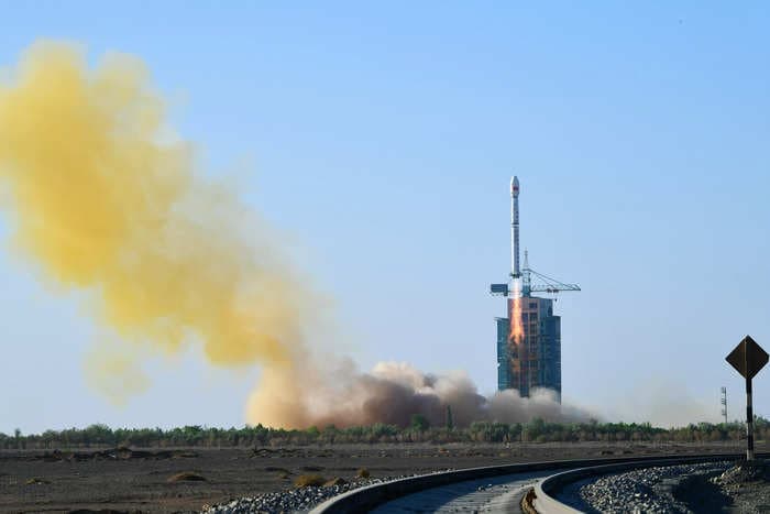 A Chinese firm's answer to SpaceX's Falcon 9 blew up in a giant fireball after it accidentally launched during a test