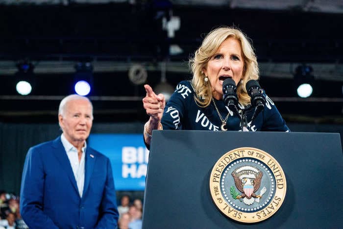 Jill Biden could convince Joe to drop out. So far, she's vowing to fight on. 
