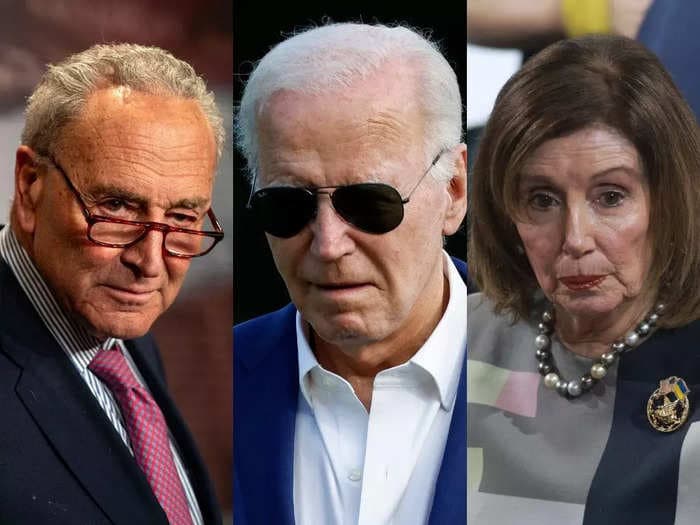 Key Democrats Chuck Schumer and Nancy Pelosi might just be open to ditching Biden