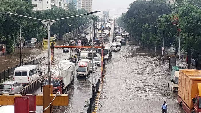 Mumbai rains: Heavy downpours trigger waterlogging, delays in public transport services