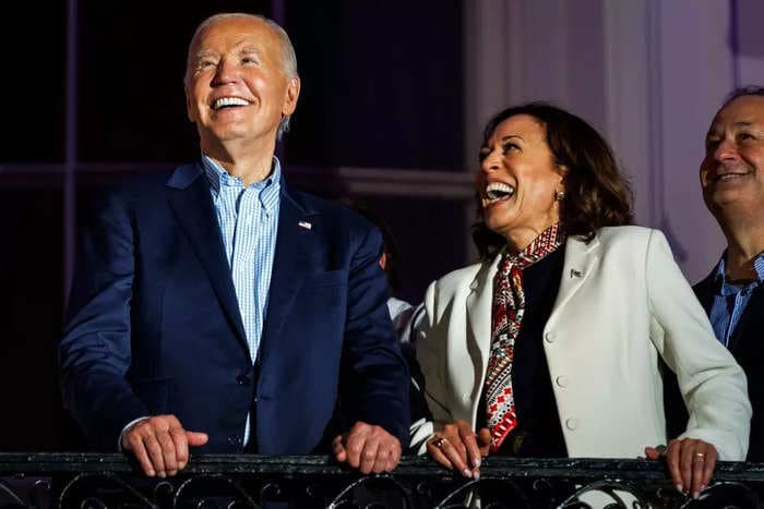 Biden is lauding Kamala Harris, saying his VP 'could be president of the United States'