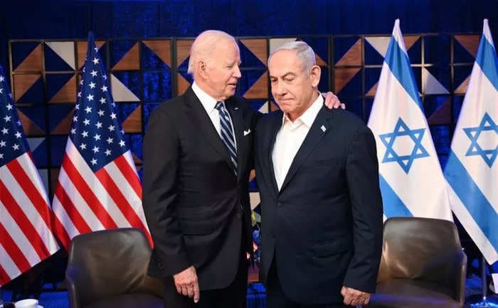 Biden is staying in the race for now to stick it to Netanyahu his advisors believe, according to a new report