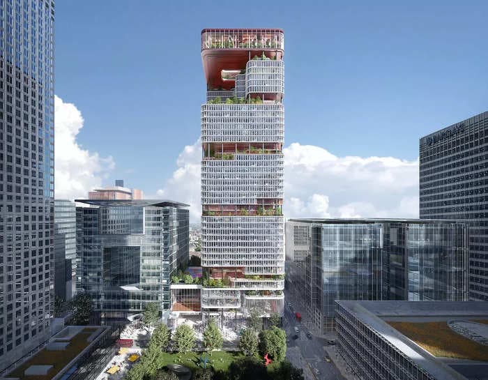 This is what office towers could look like due to hybrid working