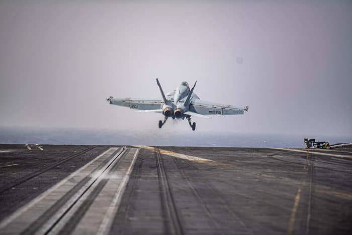 A US Navy carrier strike group fired nearly 800 missiles and bombs during its Red Sea fight against the Houthis