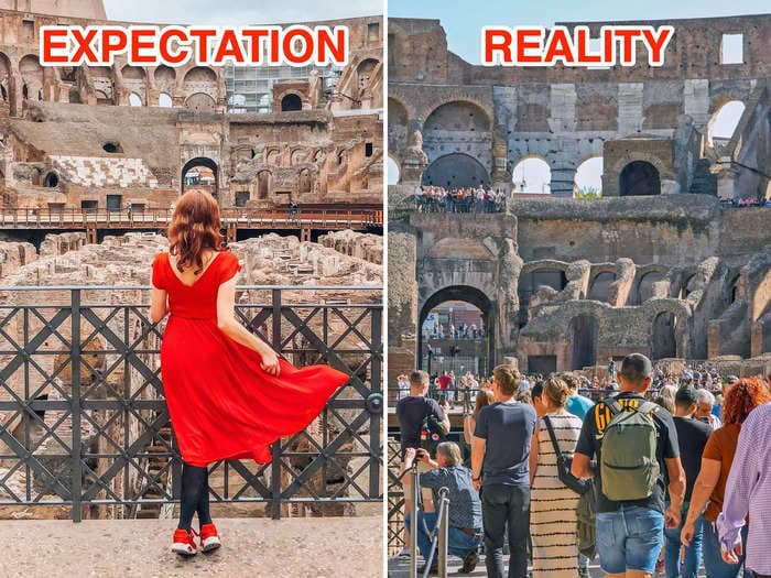 Disappointing photos show what it was really like to visit the Colosseum in Rome