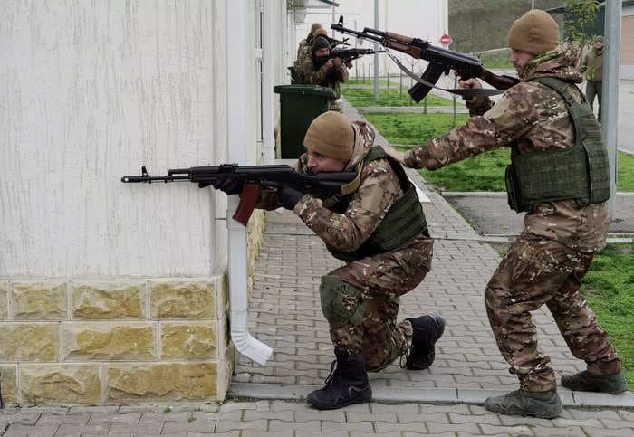 Russia is using Chechen 'TikTok soldiers' on the front lines and to train its troops, highlighting the 'desperation' in its military: UK intel 