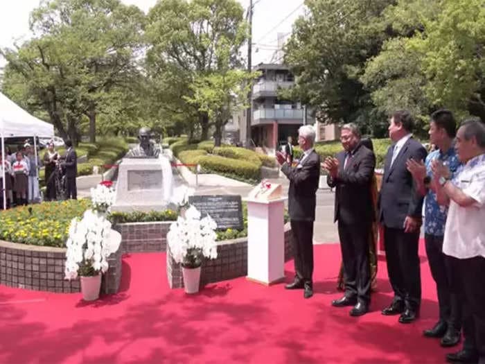 Japan installs bust of Mahatma Gandhi at Tokyo's Freedom Park to improve relationship with India