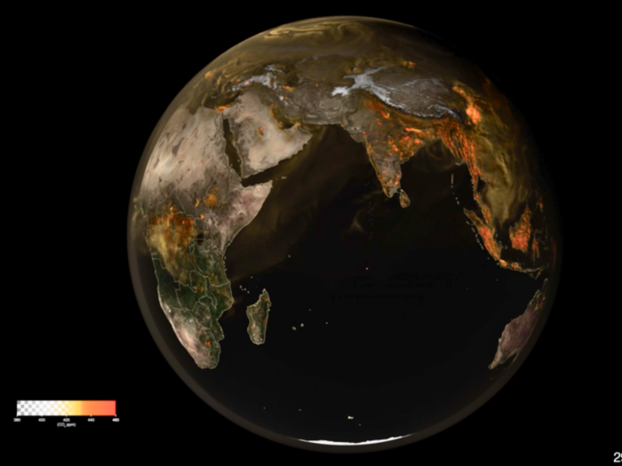 WATCH: A NASA animation shows gigantic plumes of carbon dioxide emissions swirling over India