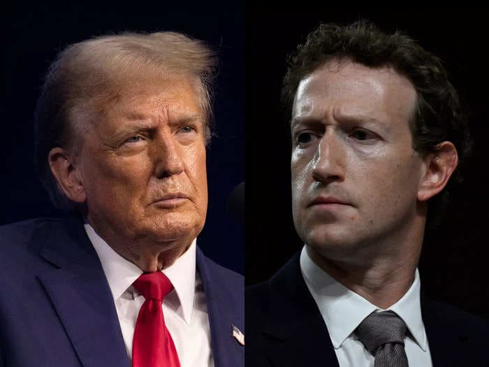 Donald Trump threatened to imprison Mark Zuckerberg if re-elected. Here's a look at his long feud with the Meta CEO.