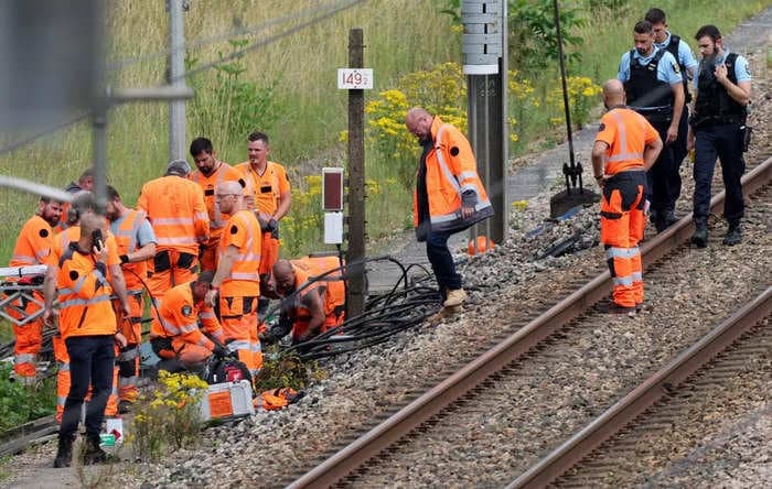 French infrastructure was targeted for a 2nd time during the Olympics, with internet and phone cables cut across the country