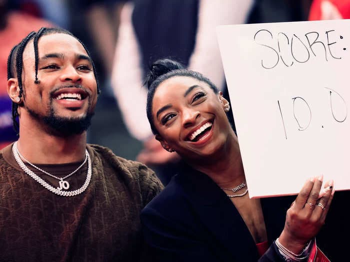 Simone Biles' husband, Jonathan Owens, is missing training camp to watch his wife at the Olympics. Here's a timeline of their 4-year relationship.