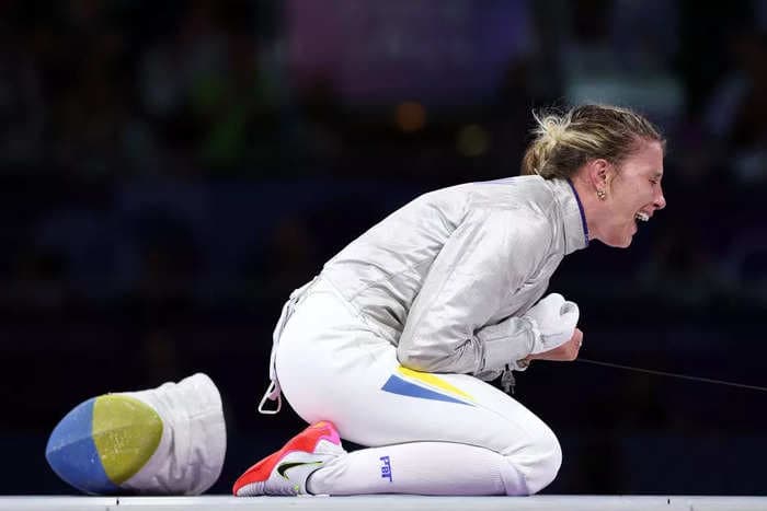 A Ukrainian fencer dedicated her Olympic medal to athletes who couldn't compete 'because Russia killed them'