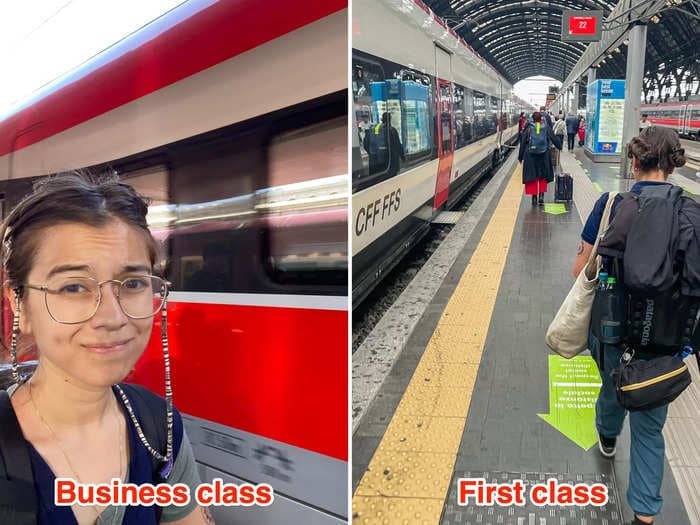 I traveled in first and business class on trains across Europe. There was just a $3 difference, but the cheaper one was better.