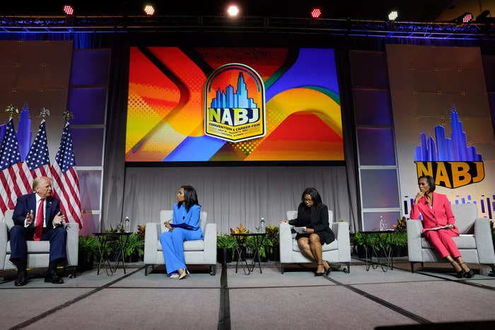 Trump kicked off his NABJ appearance in a combative mood. It only got worse from there.