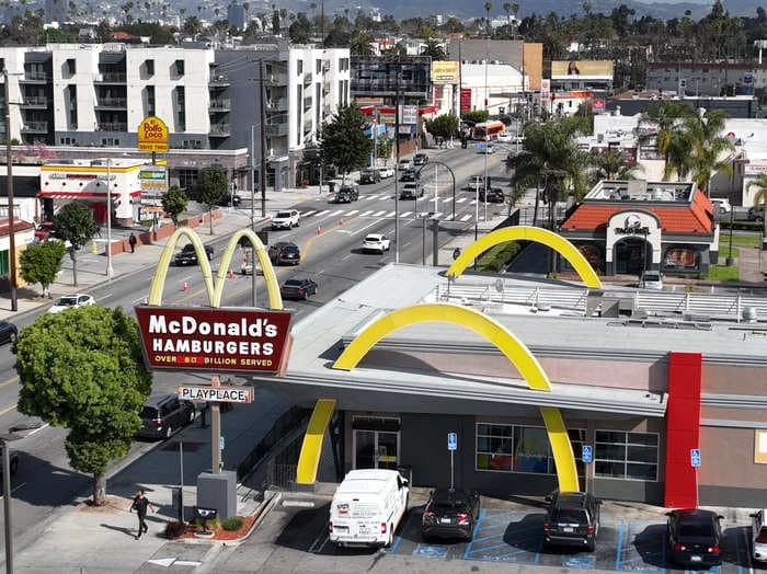 McDonald's says fast food sales are suffering most in California