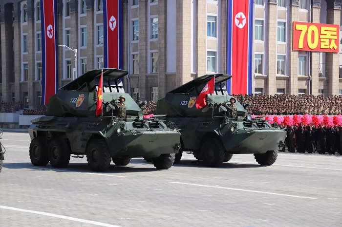 A North Korean anti-tank missile vehicle appears to be operating near Ukraine. It may be the 1st armored vehicle Pyongyang has sent Russia.